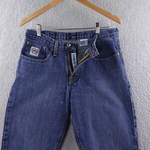 Cinch Jeans Mens Dark Wash Denim Straight Leg White Label Bootcut Size 31x34‎